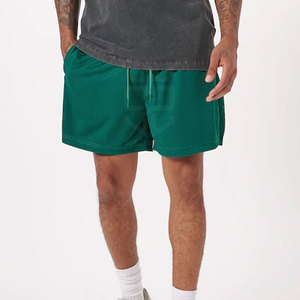 Servicio OEM, MOQ bajo, diseño personalizado, pantalones cortos de malla para hombre, nueva llegada, pantalones cortos de malla de color sólido para adultos - Product Image 2