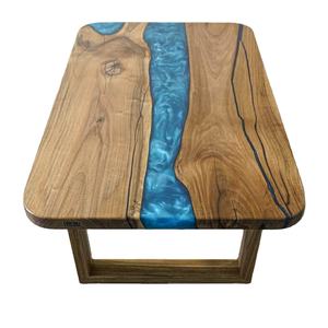 Mesa de comedor de madera Natural 2025 con patas sólidas decorativas de resina epoxi, juegos de comedor y sala de estar artesanales de Metal para exteriores - Product Image 4