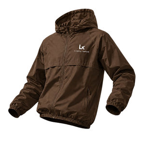 High Quality Polyester Windbreaker <b>Jacket</b> Windproof Breathable Hooded Outdoor Training Running Fitness Hiking <b>Jacket</b> Custom Logo - Product Image 1