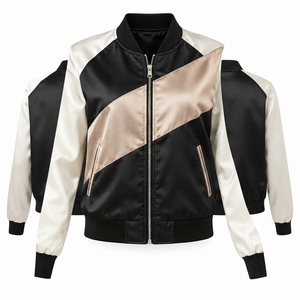Chaqueta Bomber en Oferta, Chaqueta Bomber Personalizada para Mujer, Diseño OEM Personalizado, Manga Larga, Cálida para Invierno, Talla Adulto - Product Image 5