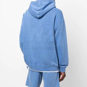 Sweats à capuche modernes effet délavé avec tissu doux et coupe décontractée, idéaux pour les tenues décontractées, la mode urbaine et le style de tous les jours. - Product Image 3