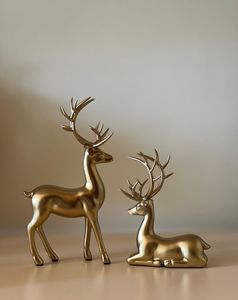 Aluminum Reindeer Table Centerpiece Artistic Metal Deer Decoration For <b>Christmas</b> Party Table Display - Product Image 1