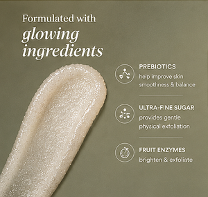 Gommage exfoliant au sucre pour le visage OEM/ODM pour peaux ternes et textures inégales avec extraits prébiotiques et fruit de papaye Marque privée - Product Image 3
