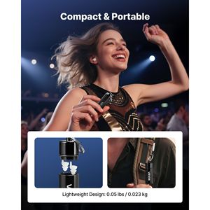 Tapones para los oídos de música de silicona SNR 27 DB de alta fidelidad 2 pares Protección auditiva para conciertos - Product Image 6