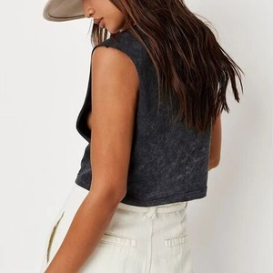 Camisetas sin mangas de verano 2026 para mujer, sublimadas, de doble forro, calidad premium, cuello redondo, espalda cruzada, sin mangas, top informal - Product Image 6