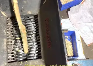 Trituradora de ramas de árboles de primera calidad, de doble eje, eléctrica, semiautomática, para residuos orgánicos. - Product Image 3