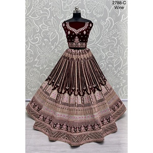 Nupcial Indio Desgaste Terciopelo Colecciones Para Novia Con Zarkhan Trabajo Por Fabzone - Product Image 5