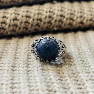 Fashionable Bold <b>Lapis</b> <b>Lazuli</b> <b>Ring</b> silver Plated Brass Filigree <b>Ring</b> Vintage Statement Tribal <b>Ring</b> Wholesale <b>Ring</b> For Women - Product Image 1