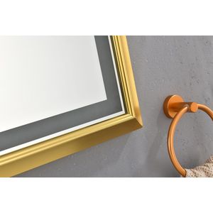 Specchio da Bagno a LED da Parete 72 x 48 Pollici con Cornice in Alluminio, Antiappannamento, Memoria, 3 Colori, Dimmerabile a Regolazione Continua - Product Image 5