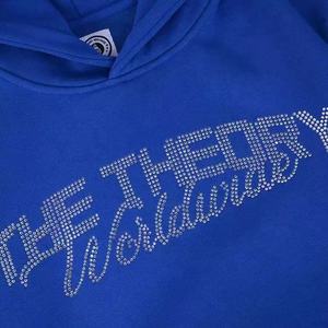 Wholesale Hoodies for Men <b>Cheap</b> Fleece Unisex Custom <b>Hoodie</b> Rhinestones Printing - Product Image 2