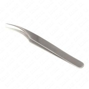 Custom Label Silver Series Stainless Steel Eyelash Tweezers Curved Volume Lash Tweezer Precision Extension <b>Tool</b> Kit - Product Image 4