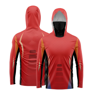 Chemise de pêche à capuche UPF 50, séchage rapide, respirante, polyester, manches longues, protection UV, vêtements de plein air - Product Image 5