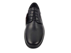 Zapatos Oxford de Vestir para Hombre, Negros, de Piel Nappa, con Cordones, Punta Redonda, para Oficina y Carrera Profesional, Color Sólido, Suela de TPR, para Todas las Temporadas - Product Image 2