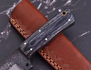 Couteau Tanto à lame fixe de 8 pouces, fabrication artisanale nordique, qualité industrielle, acier carbone pleine tige, pour la chasse et le camping, couteau OEM avec étui - Product Image 2