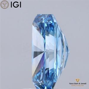 Diamante Cultivado en Laboratorio con Corte Radiante de 2.00 Quilates, Color Azul Intenso, Claridad VS1, con Certificado IGI, para Joyería Fina - Product Image 5