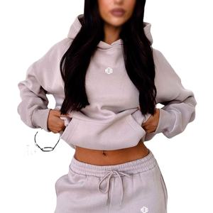 Sudadera con Capucha de Felpa de Algodón con Logotipo Personalizado para Mujer, Estilo Holgado, Hombros Caídos, Ropa de Calle Informal, Venta al por Mayor, OEM, ODM, EE. UU. - Product Image 5