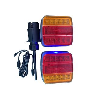 Z4050 Wireless Magnetic Trailer Light Rechargeable 2600mAh LED Trailer Tail Light IP67 <b>Waterproof</b> ECE R10 R148 Approved - Product Image 2
