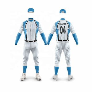 Uniformes de baseball pour hommes taille adulte, respirants, légers, à séchage rapide, écologiques, à manches courtes, couleur et logo personnalisés, uniforme d'équipe - Product Image 4