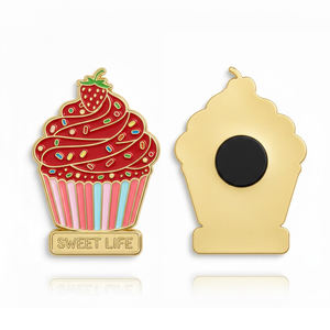 Regalos para Niños Dulces y Lindos, Imán de Refrigerador de Metal Esmaltado Personalizado con Forma de Cupcake, Regalo Promocional Duradero - Product Image 5