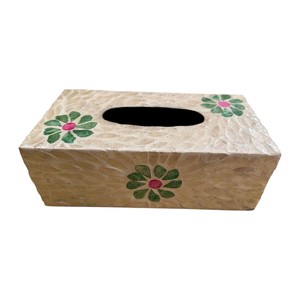 Handmade Wooden <b>Tissue</b> Box with Mother of Pearl Inlay for Home Decor - Product Image 6