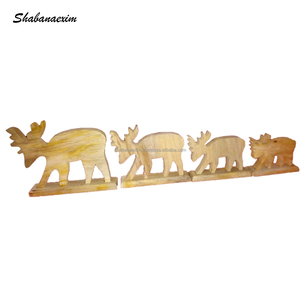 Nouveau Design Parure Articles De Noël En Bois Artisanat À La Main Décoration De Table pour Ornements De Fête Fabriqué en Inde - Product Image 4