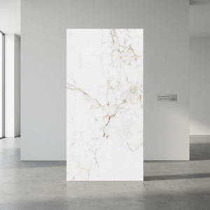 Dalles de porcelaine sinterisée de luxe, format jumbo, 1600x3200mm, 12mm, Arbaescato Gold, pour îlots de cuisine - Product Image 5