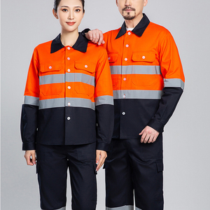 เสื้อแจ็คเก็ตนิรภัยสะท้อนแสงแบบแขนยาวสำหรับงานก่อสร้าง  แบบกันน้ำสำหรับฤดูหนาว  บุขนแกะ  สำหรับความปลอดภัย  สำหรับทั้งชายและหญิง - Product Image 3
