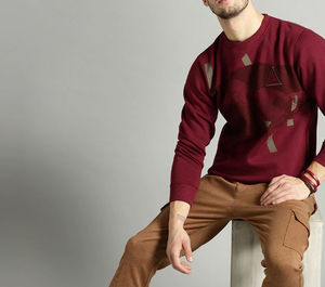 Sudaderas de moda de manga larga de algodón, sudadera transpirable de forro polar para hombre, de secado rápido, color sólido, transpirable, OEM personalizado - Product Image 2