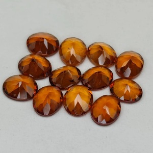 Pierre précieuse naturelle de grenat spessartite facetté, pierre de grenat orange pour la fabrication de bijoux, vente en gros - Product Image 2