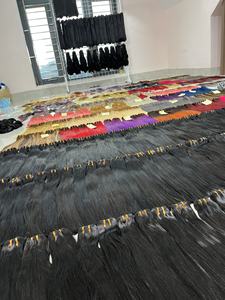 Extensiones de Cabello Humano Virgen, Cabello Natural Liso, Super Doble Trama, Grado 10A 12A - Product Image 4