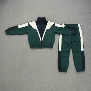 Ensemble de survêtement 2026 de haute qualité vert, blanc et bleu marine, design sportif à fermeture éclair intégrale, en polyester respirant, unisexe adulte, pour l'automne, en promotion - Product Image 6