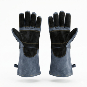 Gants de soudage VECTOR épaissis à coupe courte, en cuir de vachette craquelé, pour soudeurs, adaptés au soudage MIG, TIG et à l'argon - Product Image 3