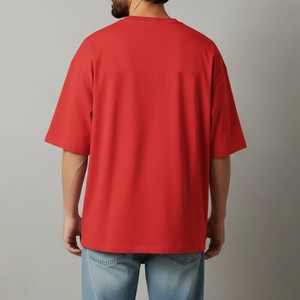 เสื้อยืดโอเวอร์ไซส์ผู้ชาย สกรีนโลโก้ได้ ผ้าฝ้ายทรงหลวม สตรีทแวร์ คุณภาพพรีเมียม นุ่มสบาย รับผลิตแบบ OEM ODM - Product Image 3