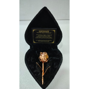 Rosa real bañada en oro de 24k hecha a mano, regalo eterno para el Día de San Valentín o el Día de la Madre, con caja de lujo, regalo romántico para aniversario y boda. - Product Image 3