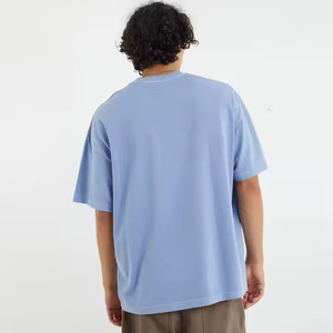 T-shirt surdimensionné professionnel pour hommes en coton, vêtements de fitness avec impression de logo personnalisé, design uni, qualité de gros - Product Image 2