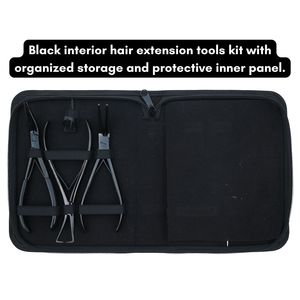 Kit d'outils pour extensions capillaires : Aiguille courbée pour la séparation, Mini-ciseaux, Peigne à queue, Outil de pose et de retrait, Pince à micro-perles - Product Image 6