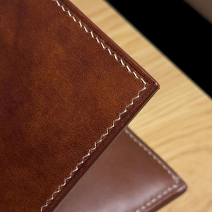 Handmade mens leather <b>wallet</b> bifold slim RFID <b>secure</b> card holder bulk supplier OEM custom branding export in pakistan - Product Image 6