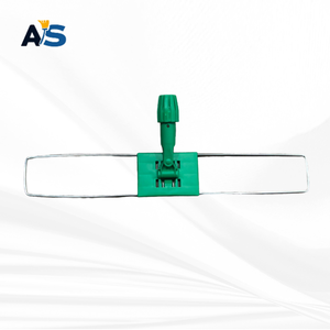 Serpillère commerciale bleue de 32 pouces avec cadre et balayette à poils longs, manche extensible – Cadre de serpillère pour sols en bois dur et en béton - Product Image 3