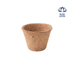 Blue Lotus Coir Flower Pots Biodegradable Eco-Friendly Durable Planters <b>Garden</b> Use Square Design Not Coated Vintage Classic - Product Image 1