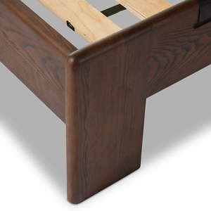 Luxury Upholstered Wooden <b>Bed</b> <b>Frame</b> with Tufted Headboard – Modern King/<b>Queen</b> <b>Size</b> <b>Bed</b> for Bedroom - Product Image 2