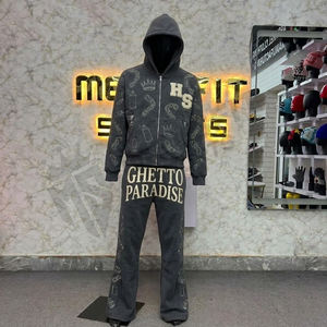 Ensemble de survêtement zippé personnalisé pour homme – Tenue de sport élégante deux pièces légère pour l'entraînement, le jogging et la gym - Product Image 1