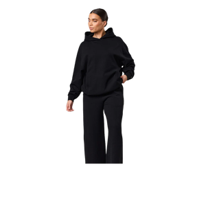 FABRINEX INDUSTRIES <b>Women</b> Oversized Hooded <b>Sweatshirt</b> 100% Cotton 280g Solid Color Knitted Full Sleeve Breathable Autumn Style - Product Image 1
