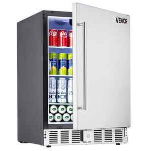 Nevera para Bebidas de 24 Pulgadas para Interiores/Exteriores, 150 QT, Independiente, Bajo Mueble, Capacidad para 180 Latas, Enfriador de Cerveza y Vino Integrado - Product Image 1