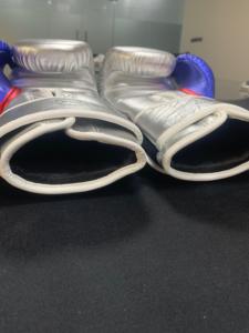 Gants d'entraînement de boxe pour adultes, en cuir PU, rembourrés, protection des mains, fermeture Velcro sécurisée, support de poignet réglable - Product Image 4