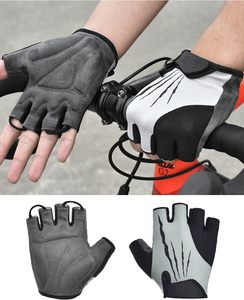 ถุงมือปั่นจักรยานแบบมีแผ่นรองนิ้วครึ่งนิ้ว พร้อมคุณสมบัติกันลื่น ดูดซับแรงกระแทก น้ำหนักเบา และระบายอากาศได้ดี สำหรับการปั่นจักรยานเสือภูเขาและจักรยานถนน - Product Image 6