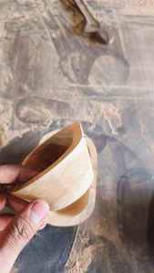 Cuenco para velas de madera de mango Cuenco para masa de madera más vendido Cuenco para masa grande de lujo para hacer velas Madera de mango natural personalizada - Product Image 6