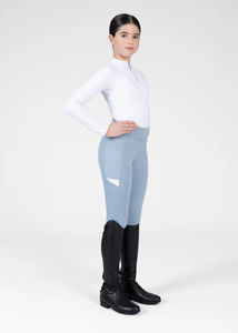Pantalons d'équitation pour enfants, tissu extensible et respirant, coupe ajustée, jodhpurs durables pour la compétition. - Product Image 5