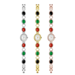Montre-bracelet de luxe pour femmes, avec logo personnalisé Z555, sertie de diamants, bijoux de luxe pour femmes. - Product Image 5