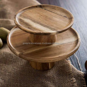 Soporte Giratorio para Pasteles de Boda, Ecológico, de Madera, de la Marca Idealkitchen, Plato Giratorio para Decoración de Pasteles de Cumpleaños - Product Image 5
