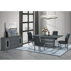 ARIYA <b>Sideboard</b> in Dark Grey Elegant Buffet for Home Decor - Product Image 4